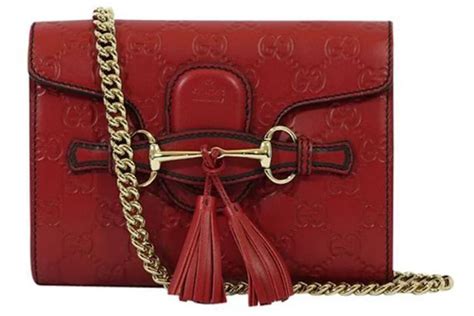 gucci emily mini micro guccissima red leather crossbody bag|Gucci Emily Crossbody Guccissima Mini Red .